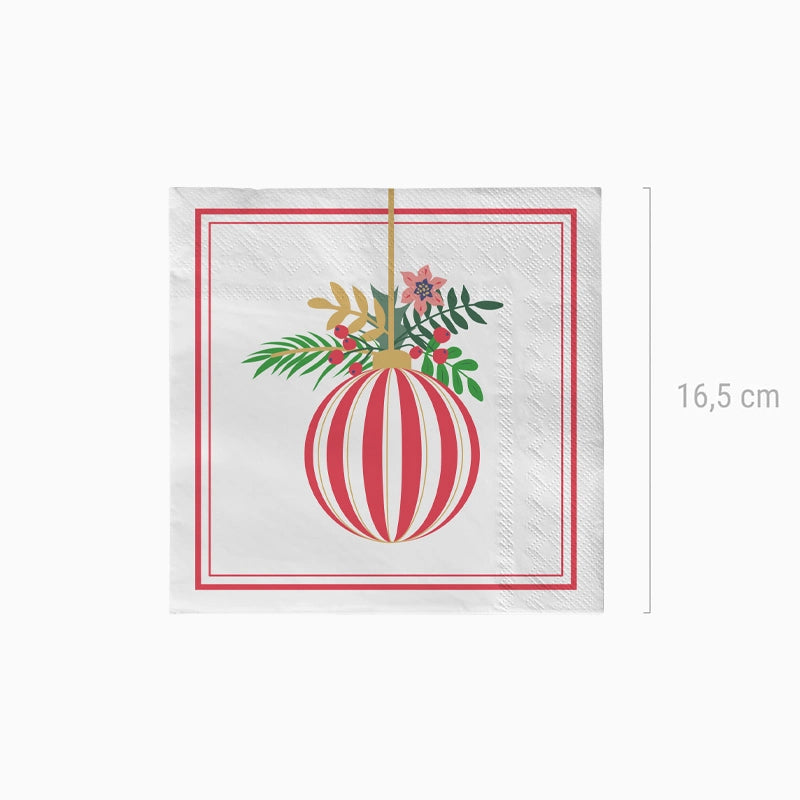 Papel quadrado Capa Double Capa Christmas 33x33 Cm Ornamento de Natal