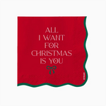 Servilleta Papel Doble Capa 33 x 33 cm All I Want For Christmas