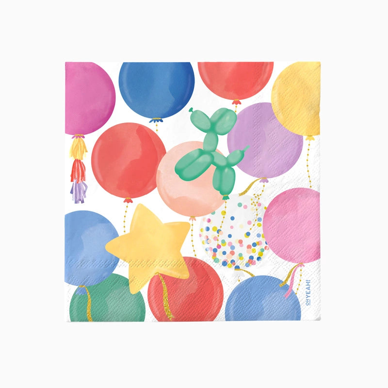 Servilleta Papel Doble Capa 33 x 33 cm Globos