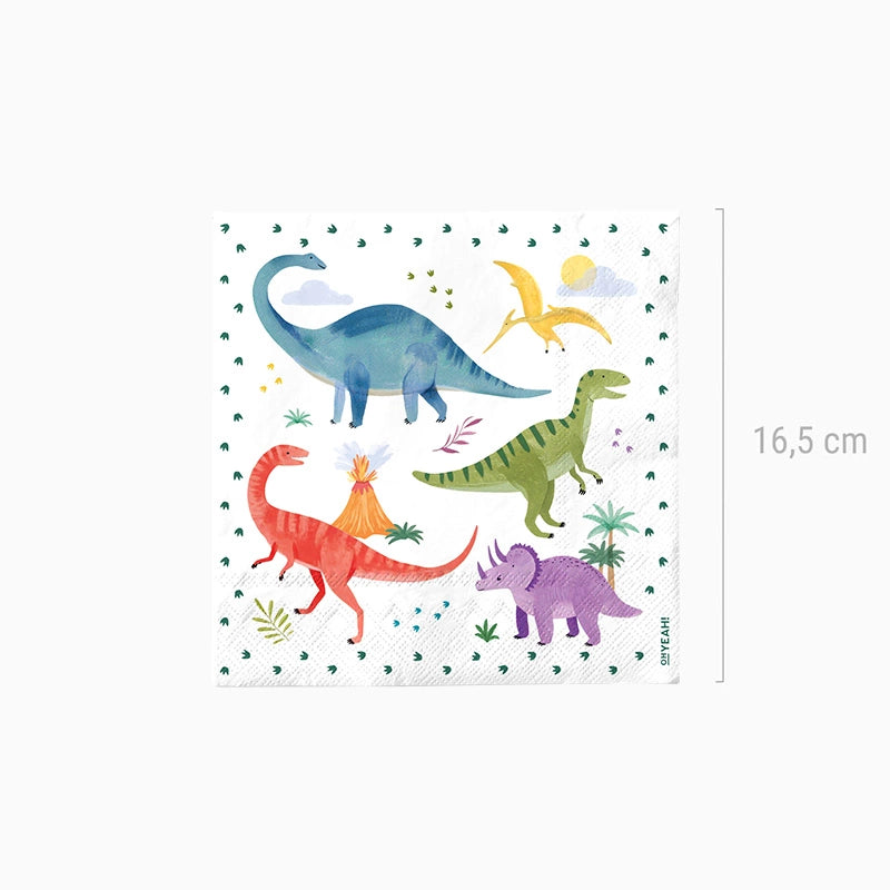 Servilleta Papel Doble Capa 33 x 33 cm Dino