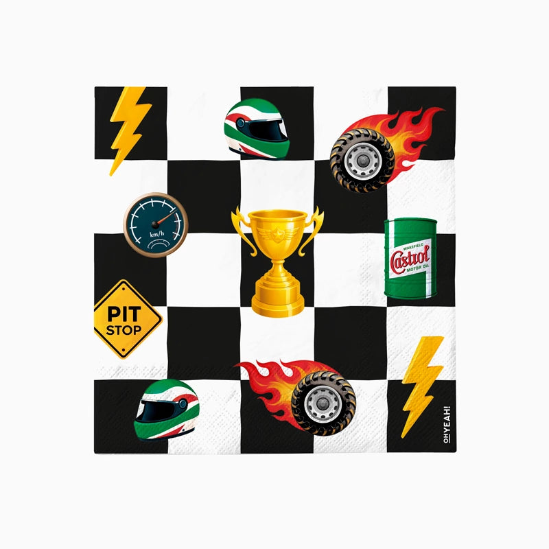 Tovagliolo di carta a doppio strato 33 x 33 cm Drago Mostro