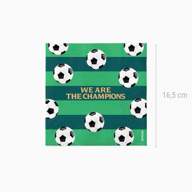Servilleta Papel Doble Capa 33 x 33 cm Fútbol