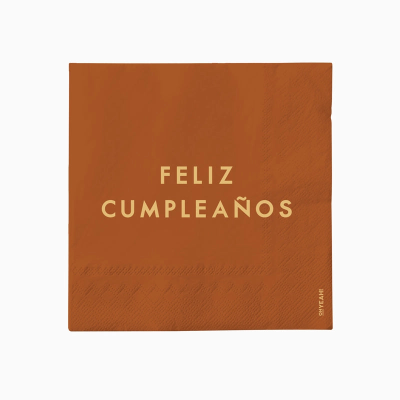 Tovagliolo di carta doppio strato 33 x 33 cm Colore Happy Birthday