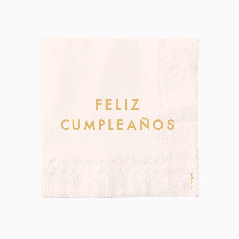 Tovagliolo di carta doppio strato 33 x 33 cm Colore Happy Birthday