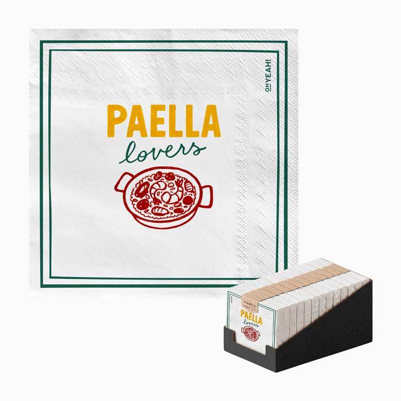Guardanapo de papel dupla camada 33 x 33 cm 'Paella Lovers'