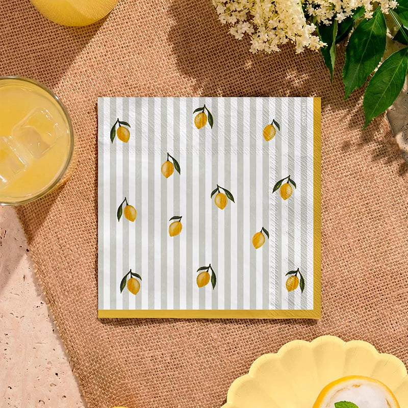 Inspiracion con Tovagliolo di carta doppio strato 33 x 33 cm Limoni
