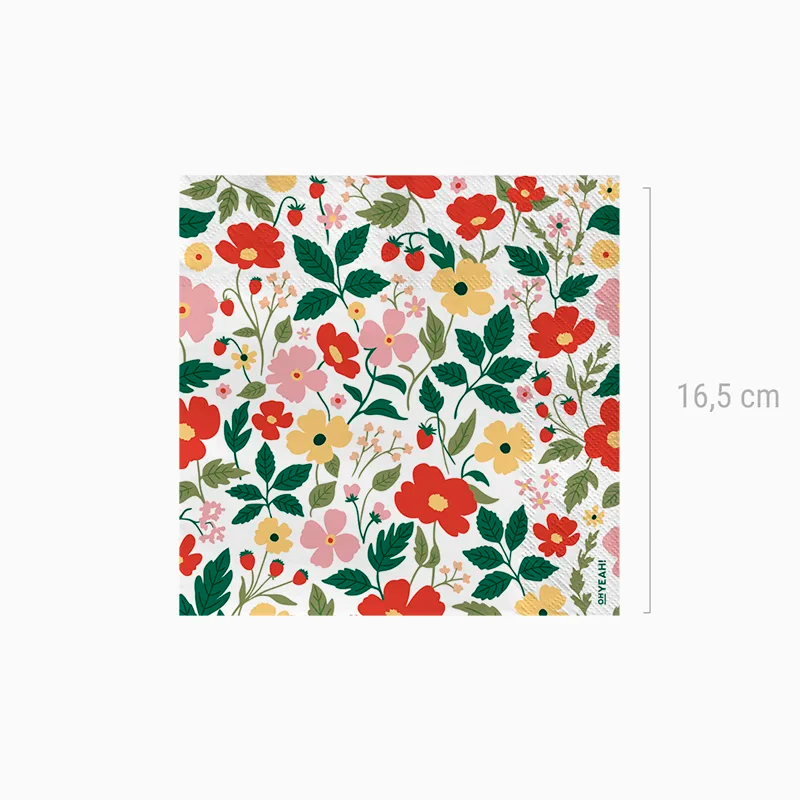 Servilleta Papel Doble Capa 33 x 33 cm Floral
