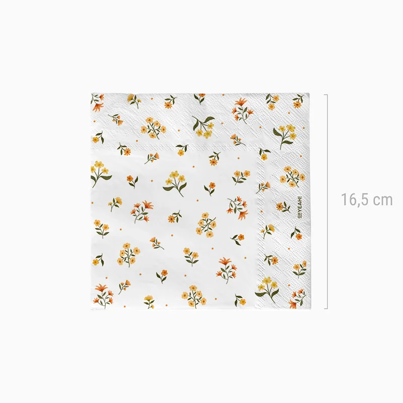 Servilleta Papel Doble Capa 33 x 33 cm Minimal Flor