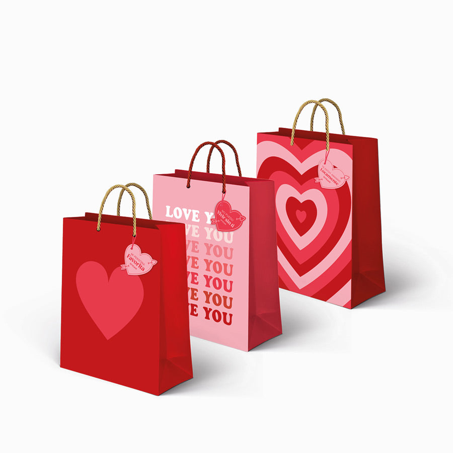 Bolsa Regalo San Valentín Pequeña Corazón