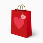Valentine's median heart bag