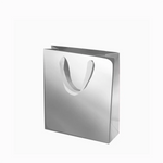 Sac cadeau moyen en verre argenté
