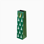 Bolsa Regalo Botella Vino Navidad Winter Verde