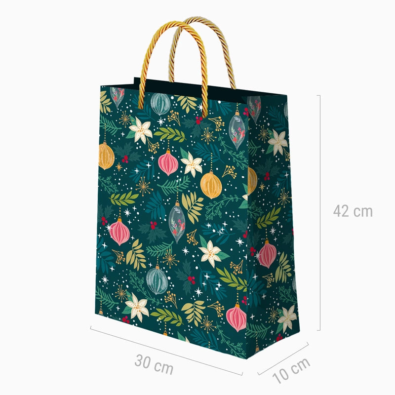 Große Geschenktüte Weihnachten 30 x 10 x 42 cm Weihnachtsschmuck