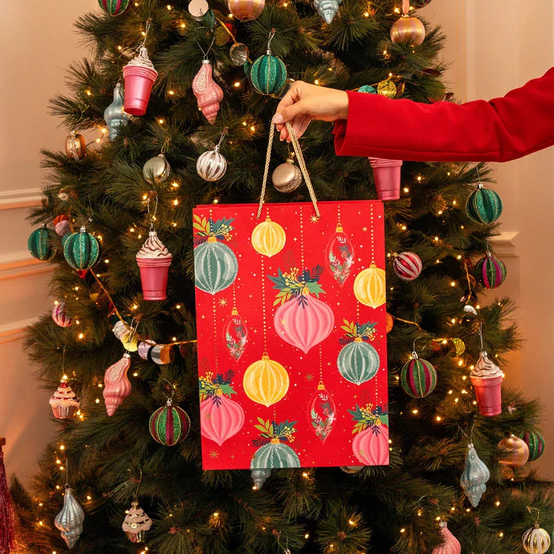 Bolsas Regalo Grandes Cartón Navidad 30 x 10 x 42 cm Ornaments