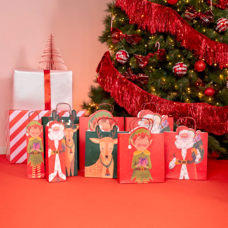 Bolsa Regalo Navidad Mediana 26 x 10 x 32 cm Reno