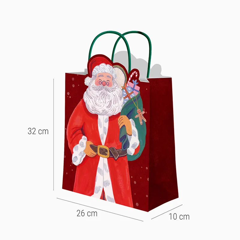 Bolsa Regalo Navidad Mediana 26 x 10 x 32 cm Papá Noel