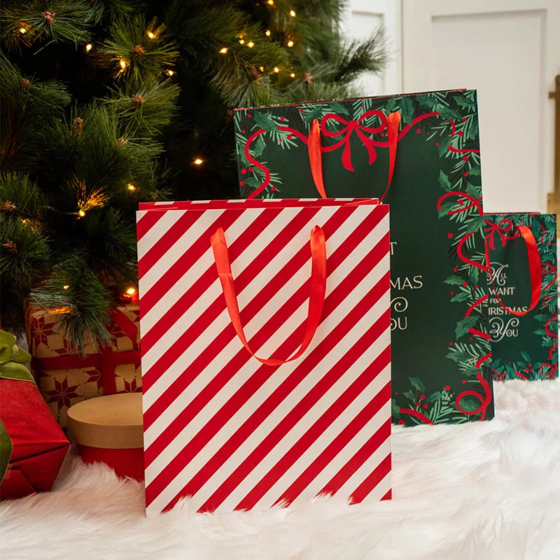 Bolsas Regalo Medianas Cartón Navidad 26 x 10 x 32 cm All I Want For Christmas