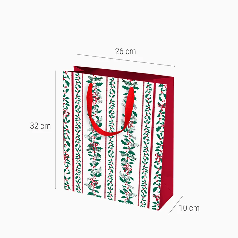 Bolsas Regalo Medianas Cartón Navidad 26 x 10 x 32 cm All I Want For Christmas