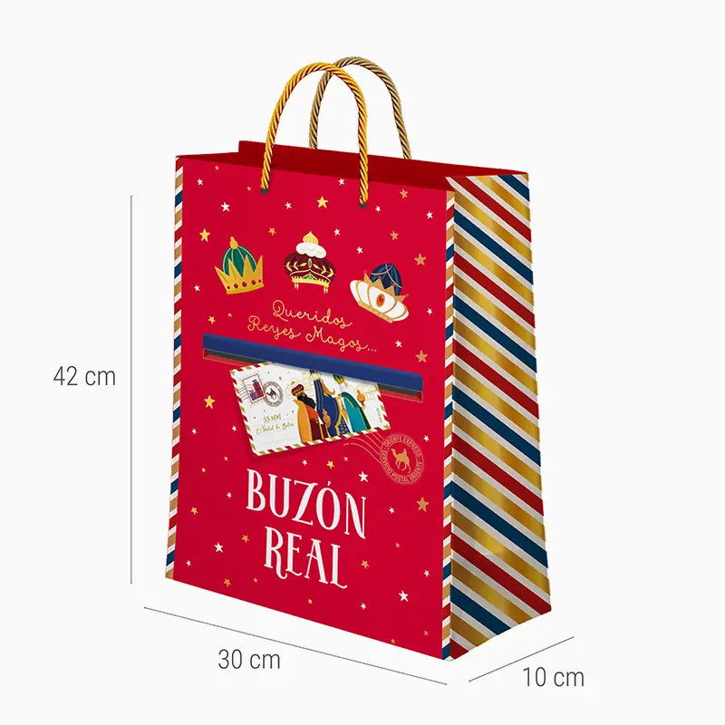 Big Christmas Bag 30 x 10 x 42 cm Magi Royal mailbox