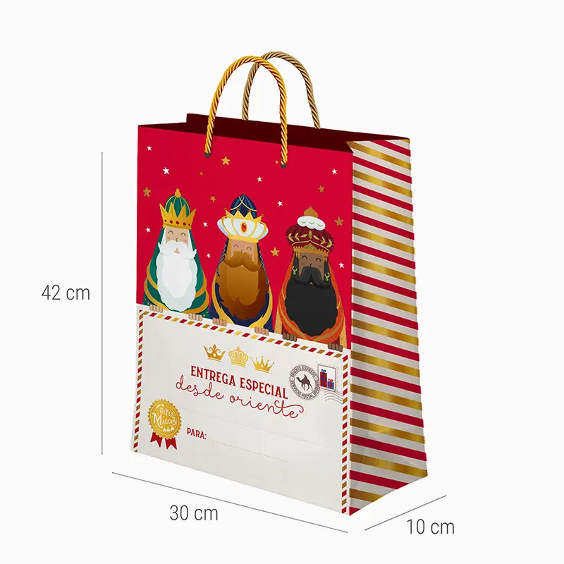 Big Christmas Bag 30 x 10 x 42 cm Magi Red Letter