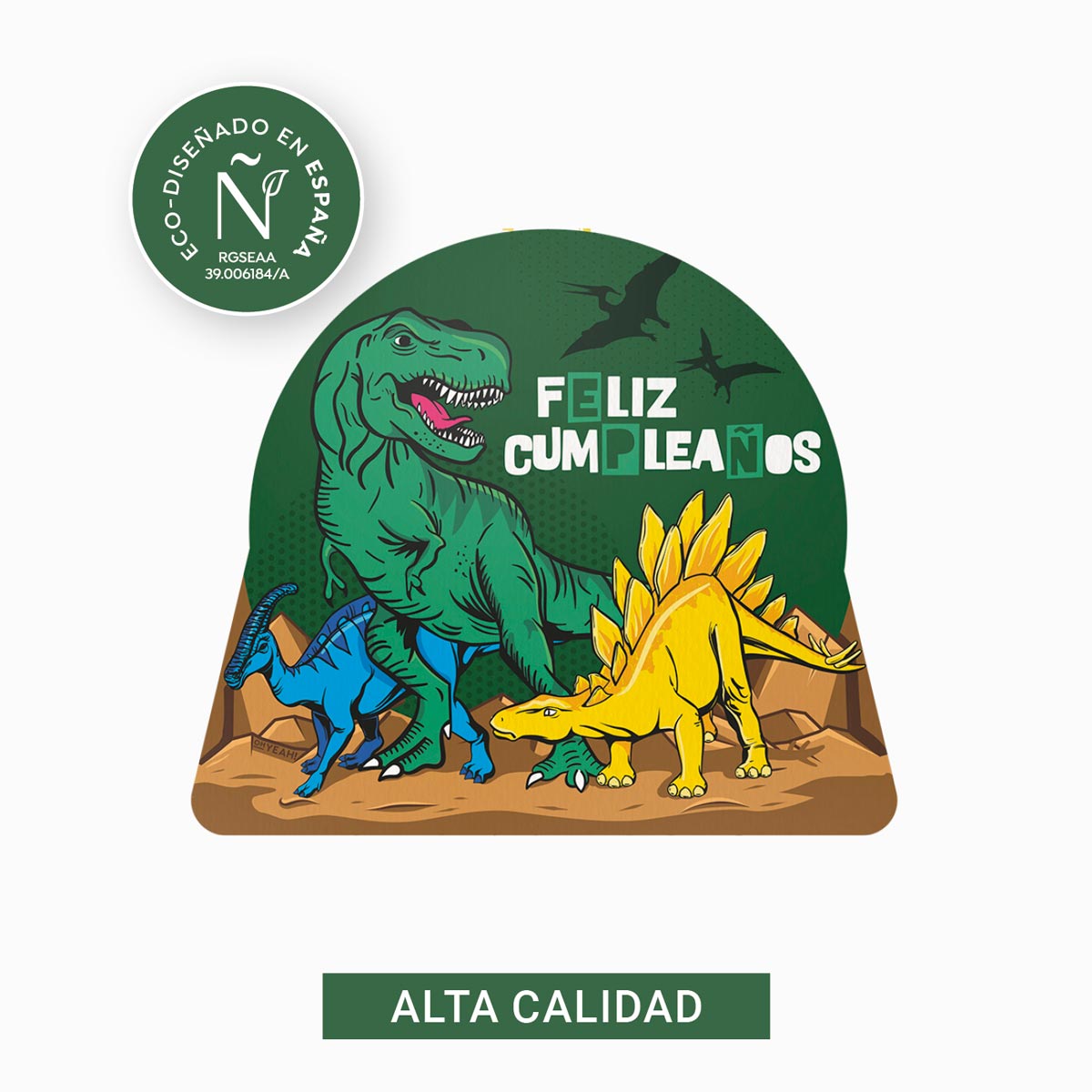 Piñata "joyeux anniversaire" dinosaures