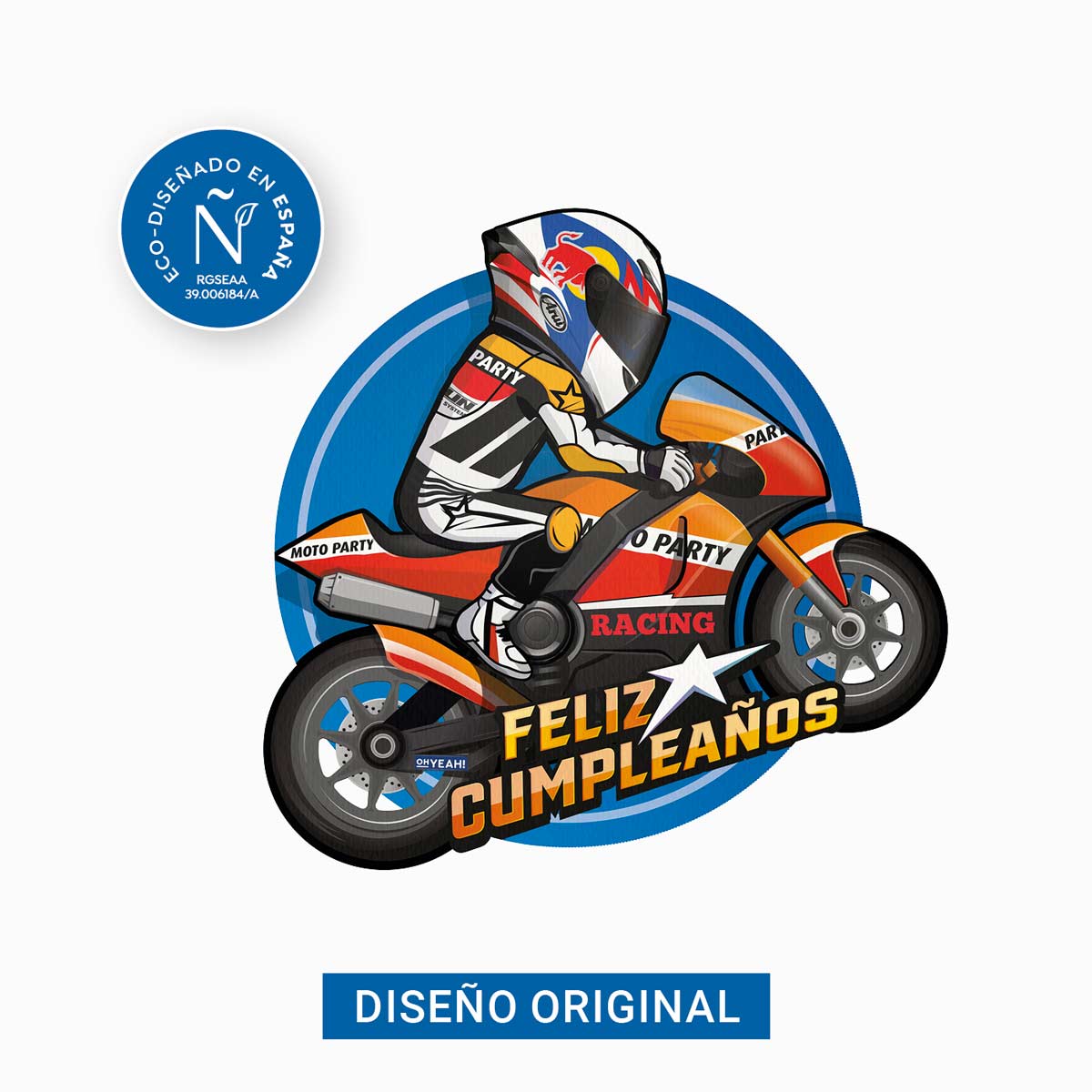 Piñata "Feliz Cumpleaños" Moto GP