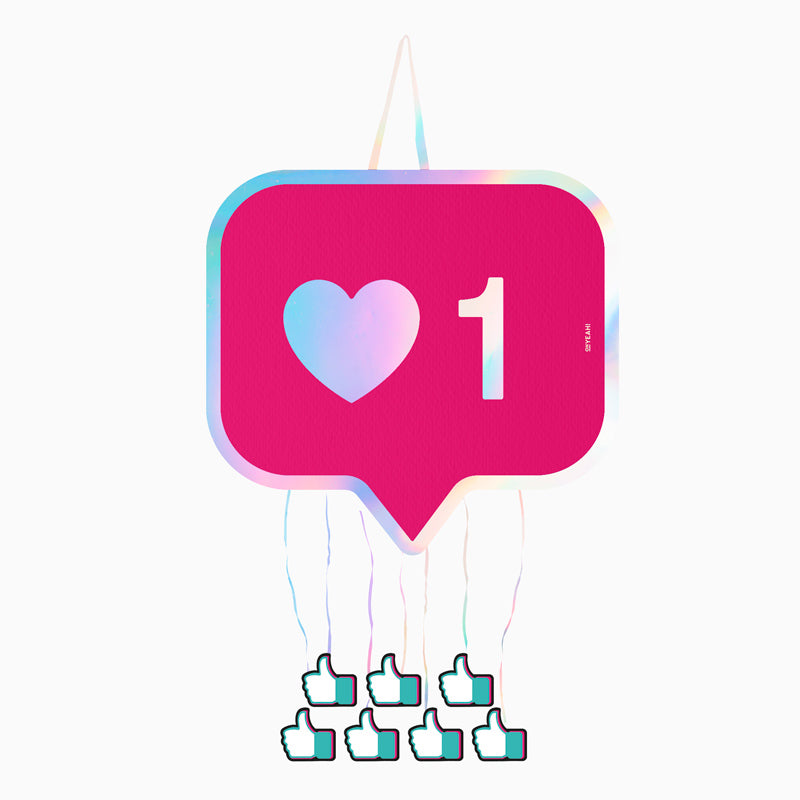 Piñata Music 45.5 x 42.5 cm Iridiscente