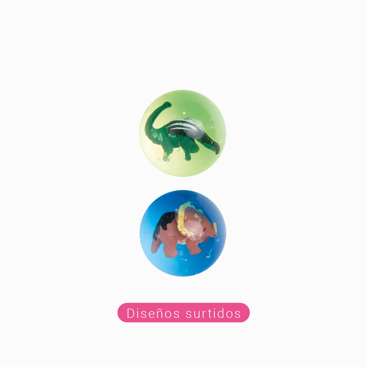 Juguete para Piñata Pelotas Dinosauros Diseños Surtidos
