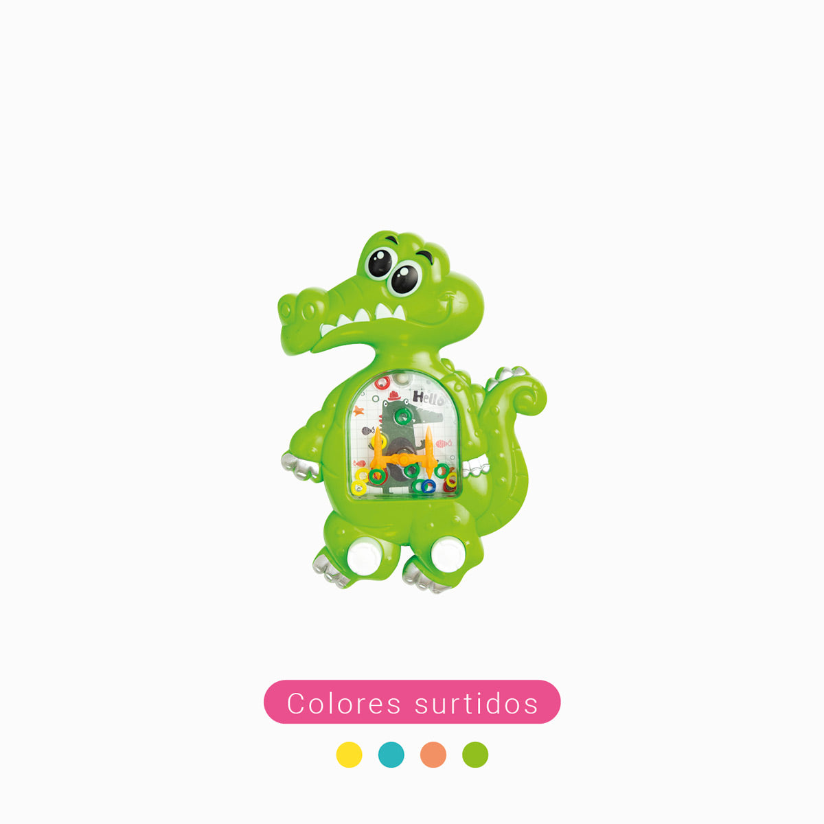 Piñata toy water and crocodile hoop colors assorted
