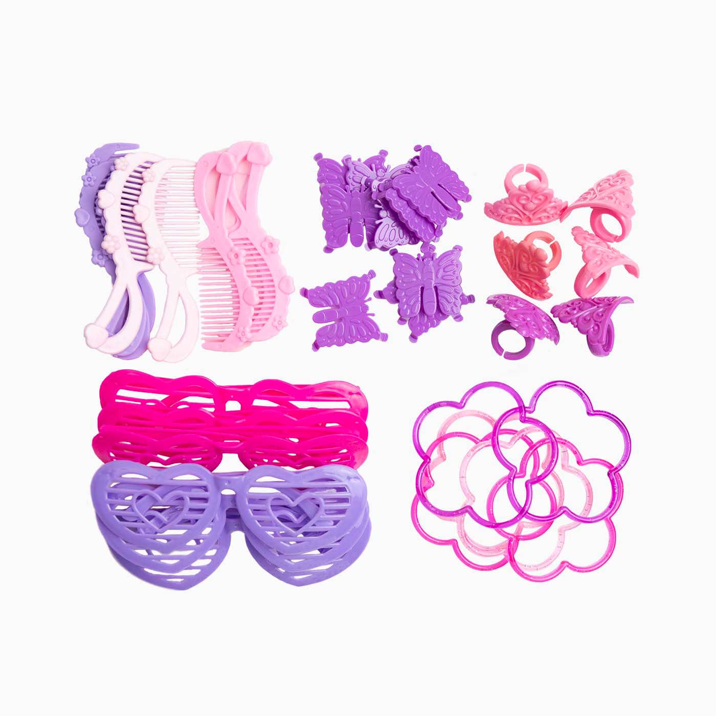 Set toys for pink piñata