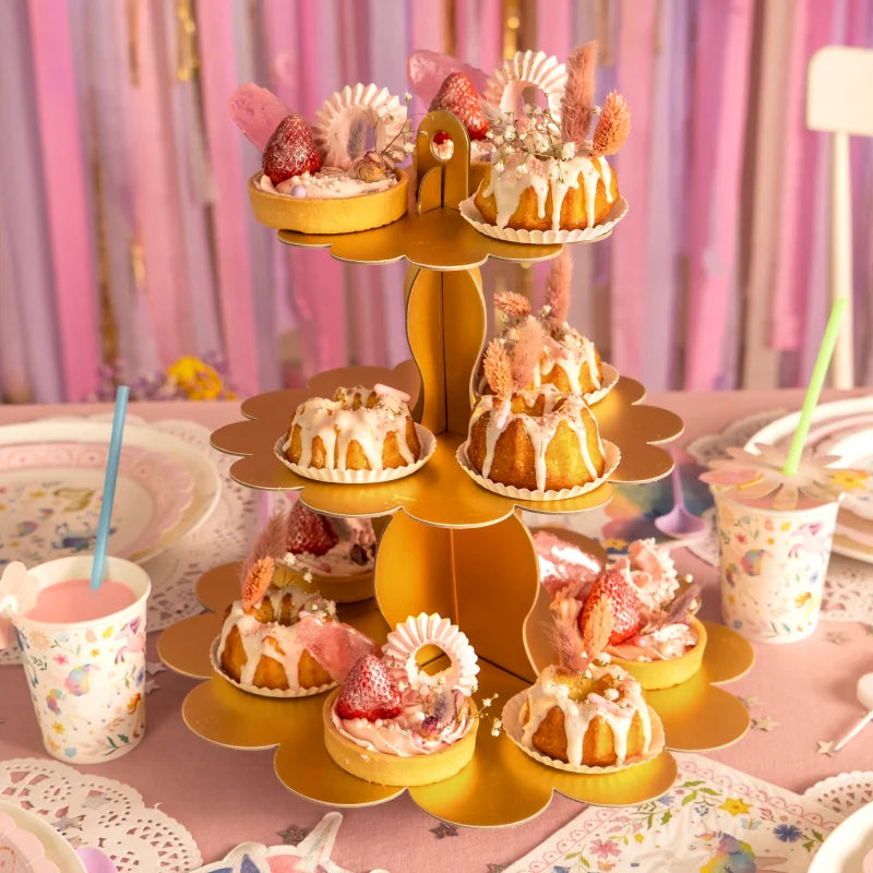 Support Cupcakes Cupcakes Gold metallico