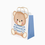 Medium Cardboard Gift Bag 26 x 10 x 32 cm Baby Blue Bear
