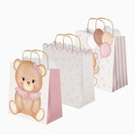 Bolsas Regalo Cartón Mediana 26 x 10 x 32 cm Baby Osito Rosa