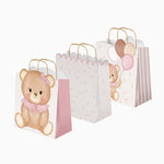 Bolsas Regalo Cartón Pequeña 18 x 10 x 24 cm Baby Osito Rosa