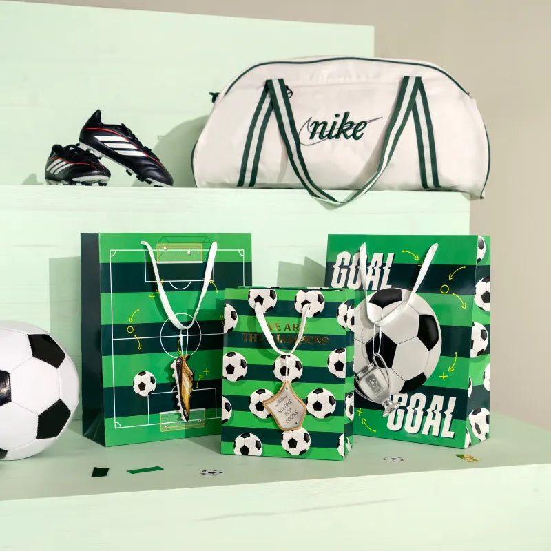 Bolsas Regalo Pequeñas Cartón 18 x 10 x 24 cm Fútbol