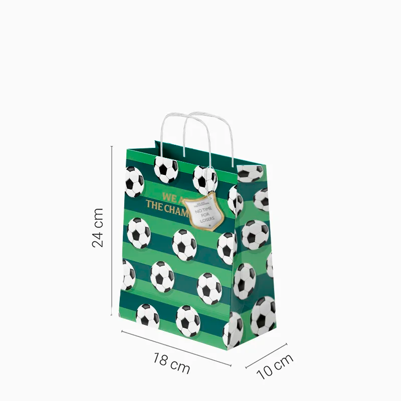 Inspiracion con Bolsas Regalo Pequeñas Cartón 18 x 10 x 24 cm Fútbol