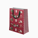 Bolsa Regalo Grande Cartón Navidad 30 x 10 x 42 cm Rojo ¡Llega Papá Noel!