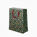 Bolsa Regalo Grande Cartón Navidad 30 x 10 x 42 cm Verde ¡Llega Papá Noel!