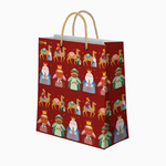 Bolsa Regalo Grande Cartón Navidad 30 x 10 x 42 cm Rojo Petit Reyes Magos
