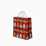 Bolsa Regalo Pequeña Cartón Navidad 18 x 10 x 24 cm Rojo Petit Reyes Magos