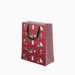 Bolsa Regalo Mediana Cartón Navidad 26 x 10 x 32 cm Rojo ¡Llega Papá Noel!