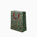 Bolsa Regalo Mediana Cartón Navidad 26 x 10 x 32 cm Verde ¡Llega Papá Noel!