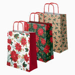 Sacos médios de papelão para presentes de Natal 26 x 10 x 32 cm Flor de Páscoa