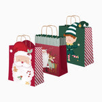 Bolsa Forma Regalo Pequeña Cartón Navidad 18 x 10 x 24 cm ¡Llega Papá Noel!