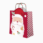 Bolsa Forma Regalo Grande Cartón Navidad 30 x 10 x 42 cm ¡Llega Papá Noel!