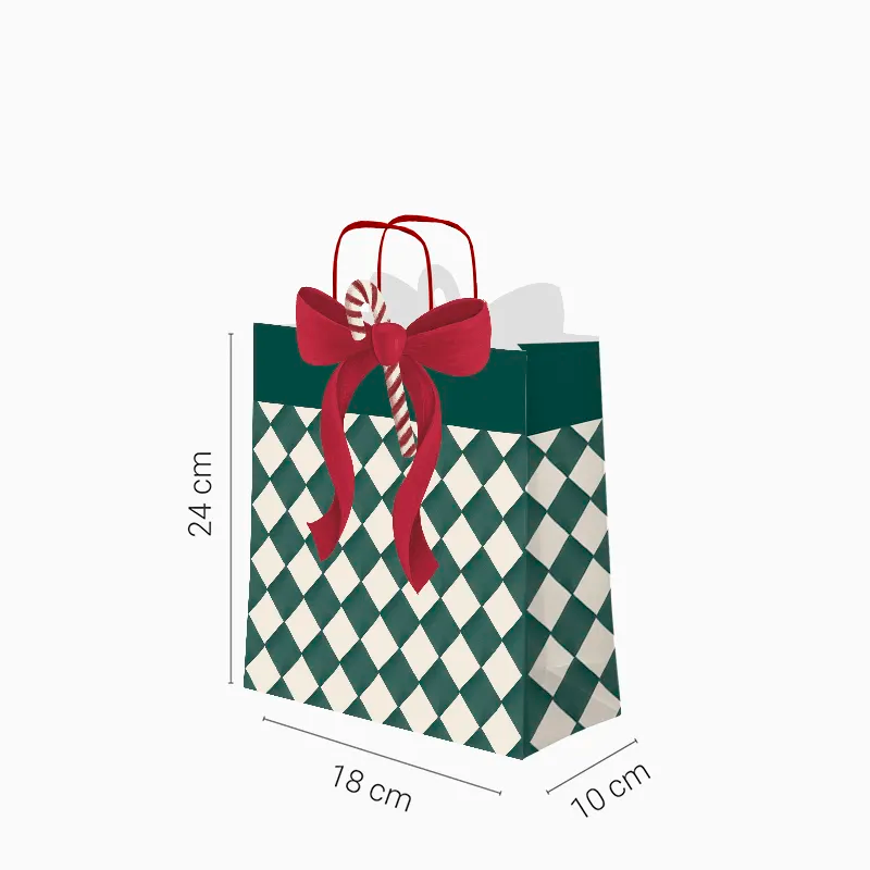 Bolsas Forma Regalo Navidad Pequeñas 18 x 10 x 24 cm Atelier del Regalo