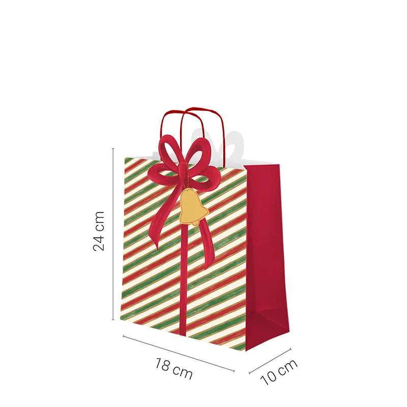 Bolsas Forma Regalo Navidad Pequeñas 18 x 10 x 24 cm Atelier del Regalo