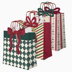 Mittlere Weihnachts-Geschenktüten aus Pappe, 26 x 10 x 32 cm. Gift Atelier