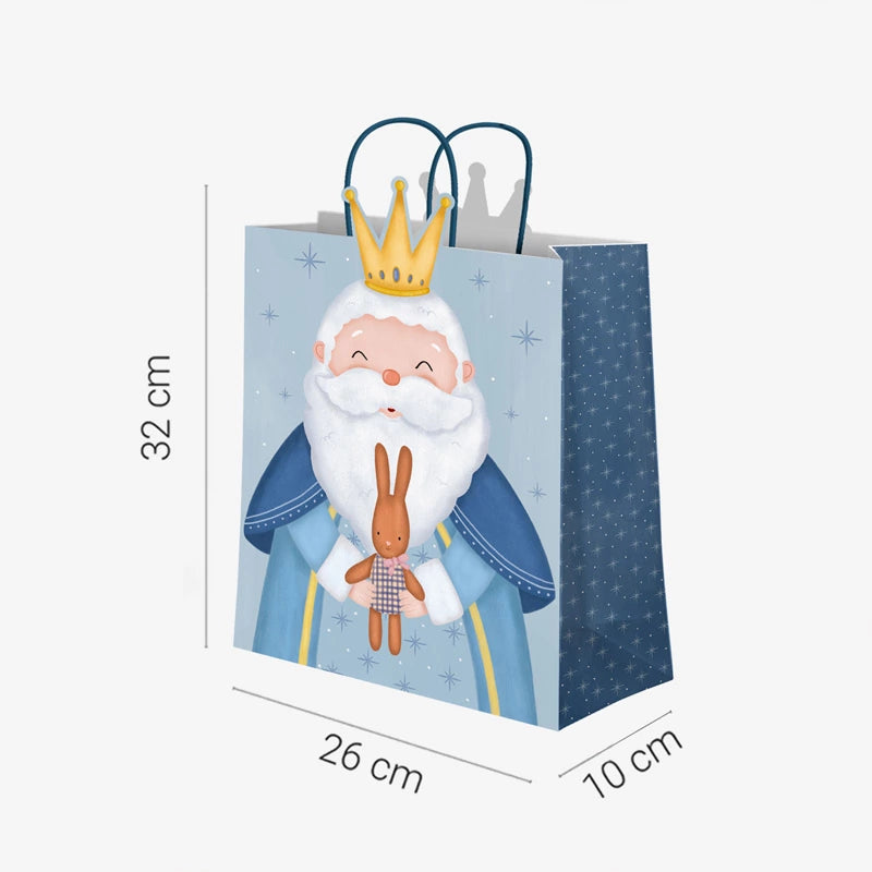 Mittlere Weihnachtsgeschenktüten 26 x 10 x 32 cm Petit Three Wise Men