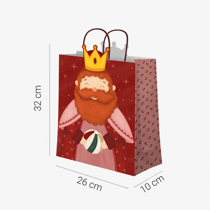 Mittlere Weihnachtsgeschenktüten 26 x 10 x 32 cm Petit Three Wise Men